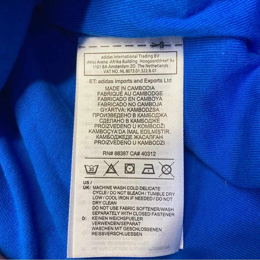 ADIDAS 💙 Trefoil Logo Hooded Windbreaker - Picture 9 of 9